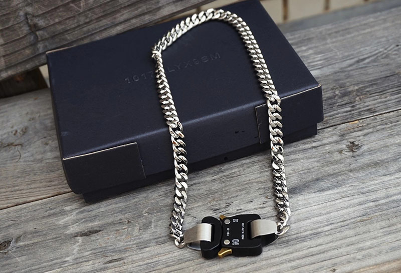 Hip-Hop 1017 ALYX 9SM Hero Chain Necklace Men Women 1:1 Titanium Metal