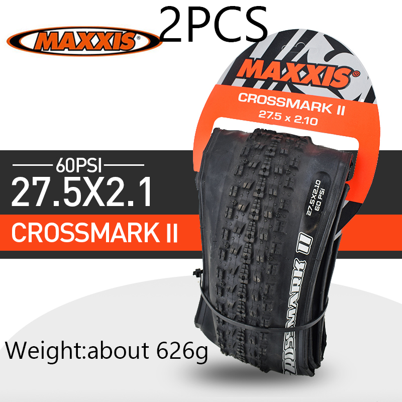 2pc MAXXIS 26 CROSSMARK Bicycle Tire 26*2.1 27.5*1.95 Steel Wire