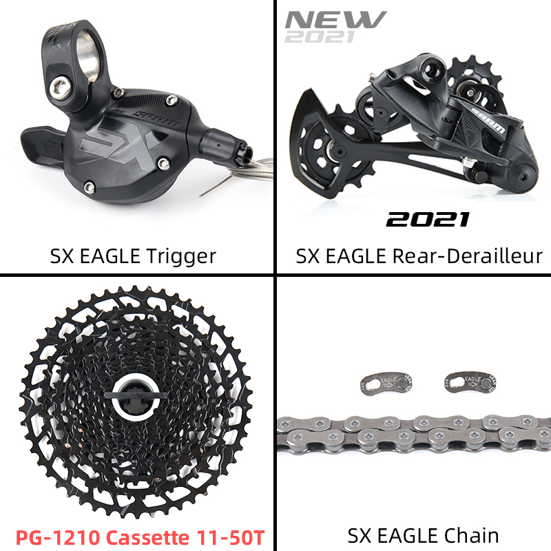 2021 sram sxイーグル4キットグループセット1 × 12 12速度11-50t mtb