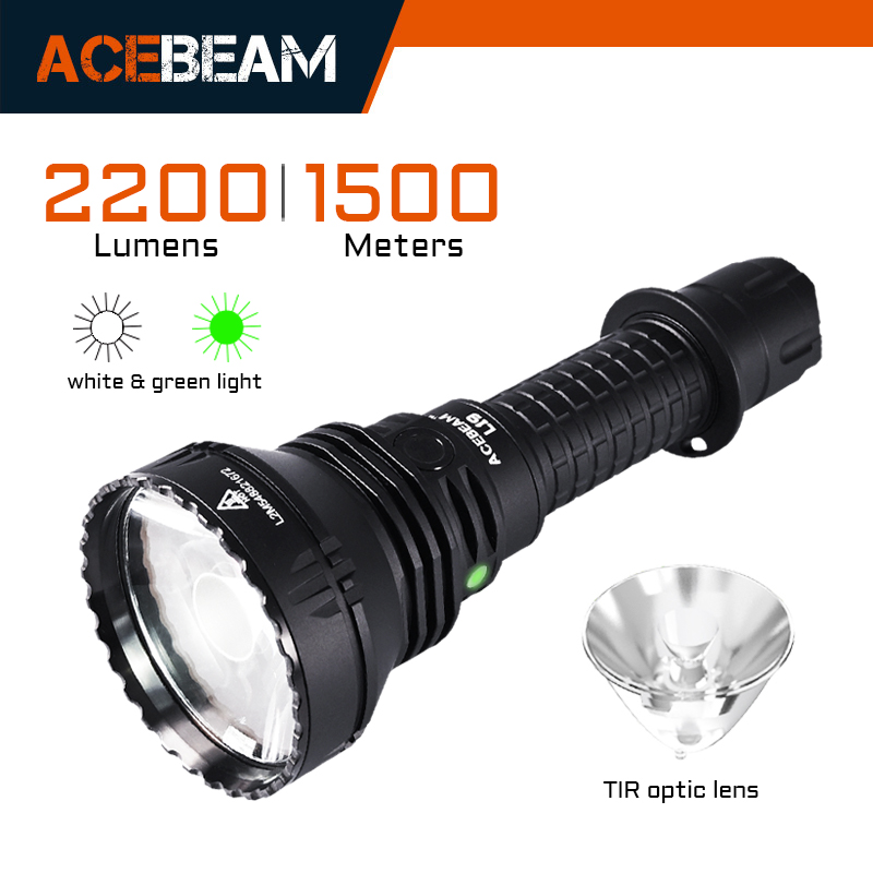 ACEBEAM L19 2.0 Hunting Flashlight Max 2200 Lumens 1520 Meters