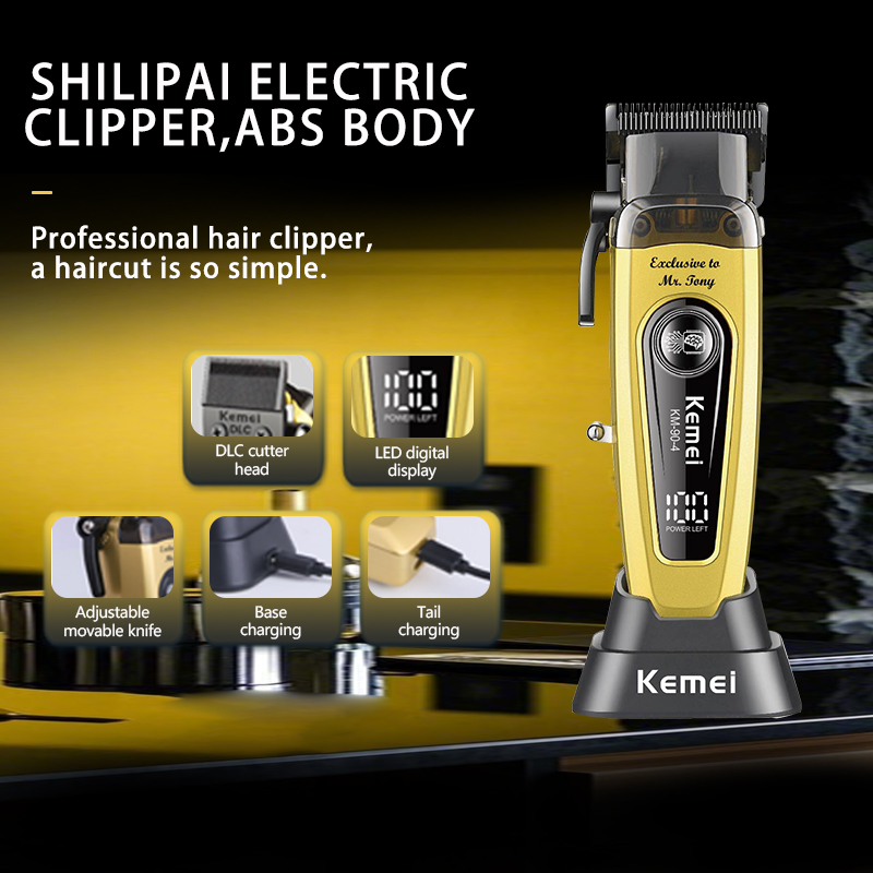 Kemei KM-90-4 Professional Cordless Hair Clipper High-Speed