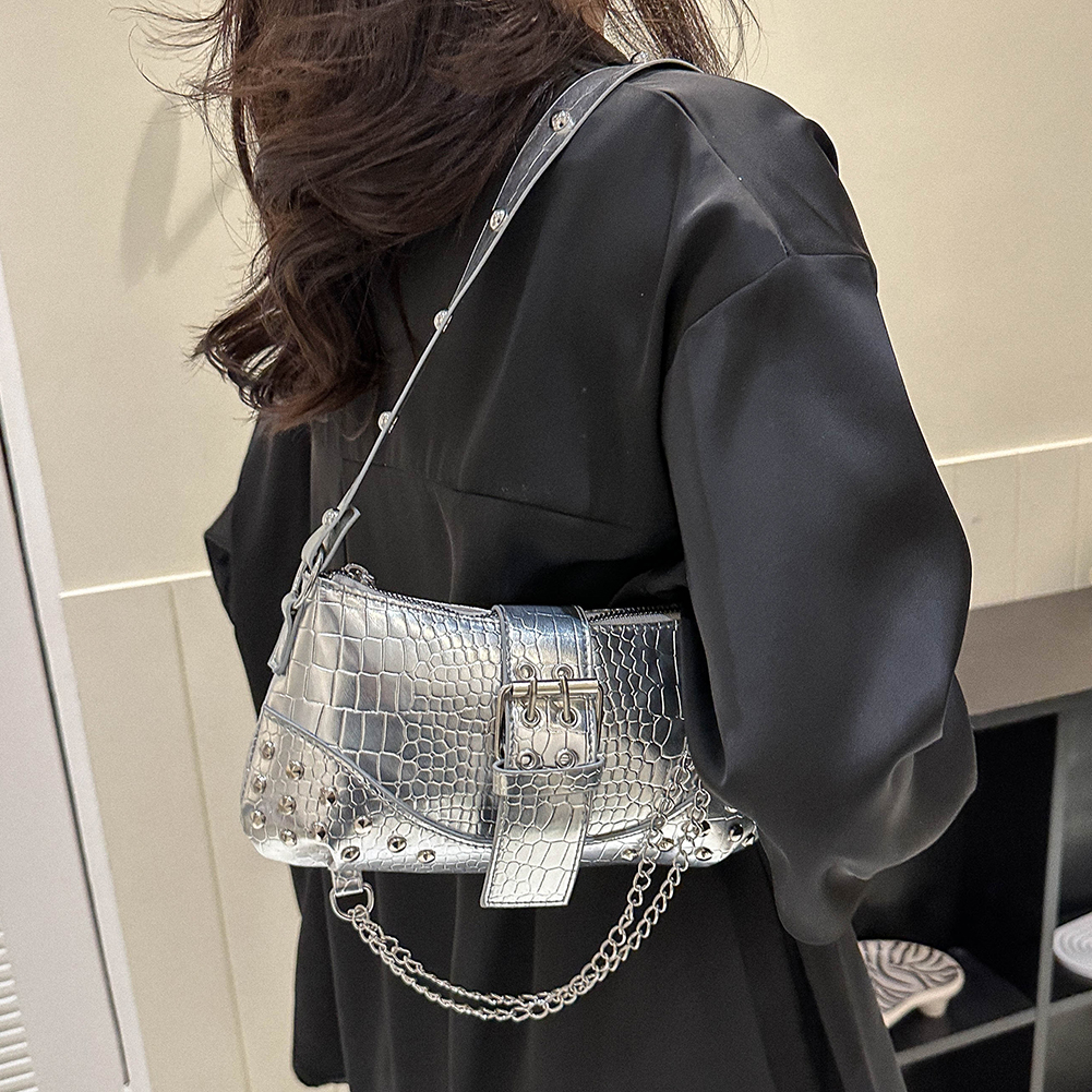 Y2K Vintage Gothic Cool Shoulder Underarm Tote Bag Ladies Sling