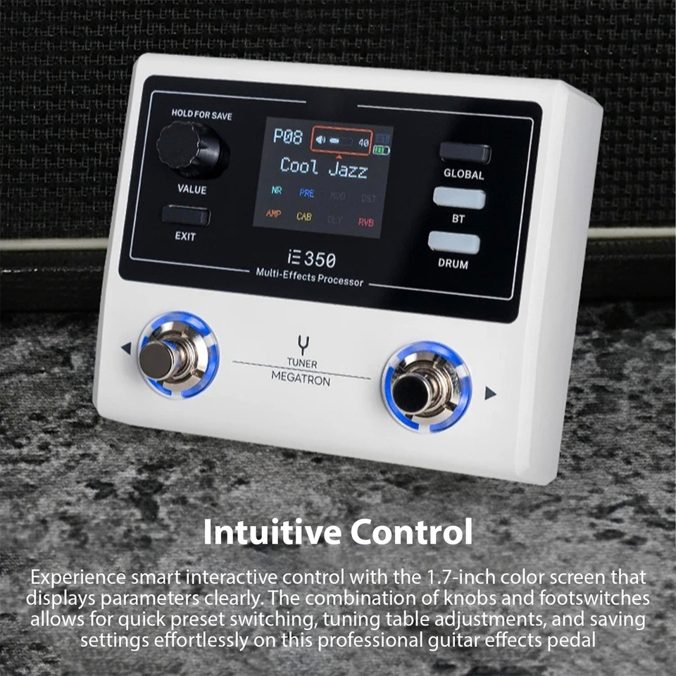 DK IE-350 guitarra portátil procesador multiefectos Pedal de