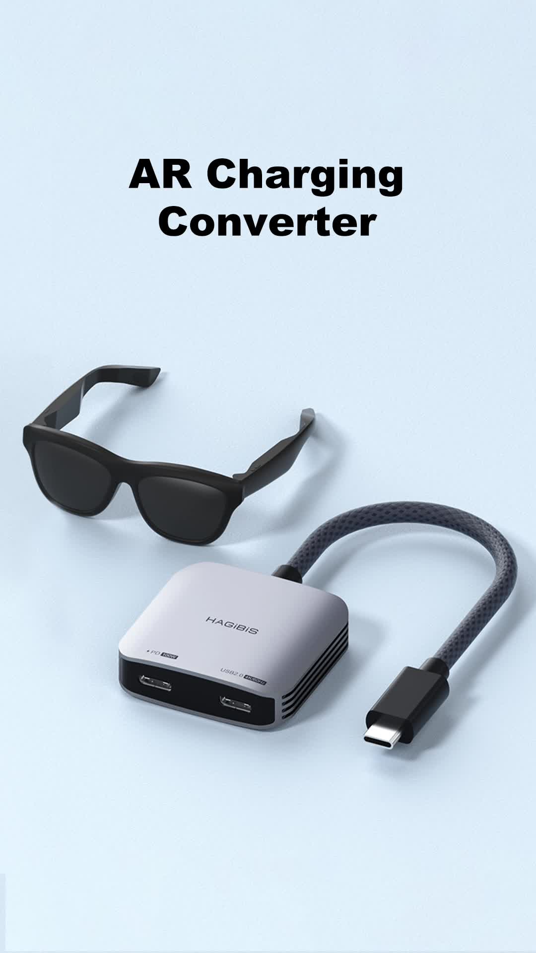 ハギビスARグラスアダプターUSB-C to メガネ＆充電コンバーターUSB-C