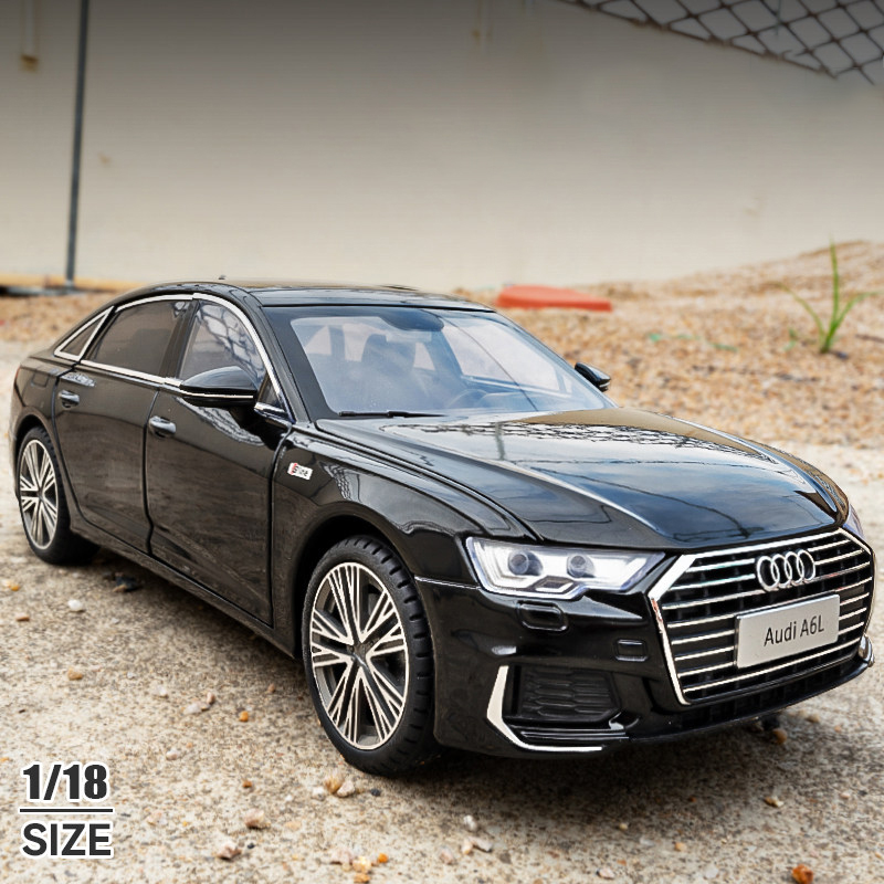 1:18 Audi A6 Limousine Alloy Die Cast Toy Car Model Sound and