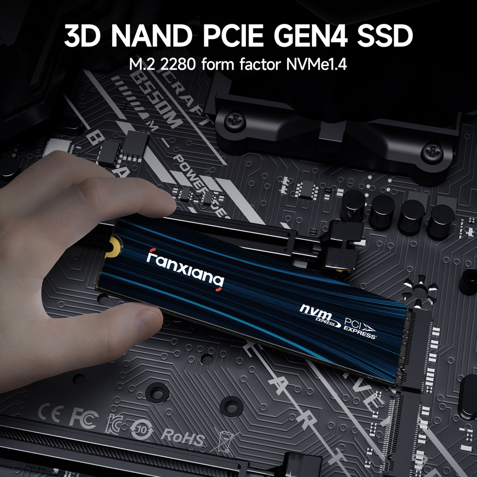 Fanxiang S880E M.2 SSD 7300MB/s 1TB/2TB/4TB M.2 NVMe SSD Drive