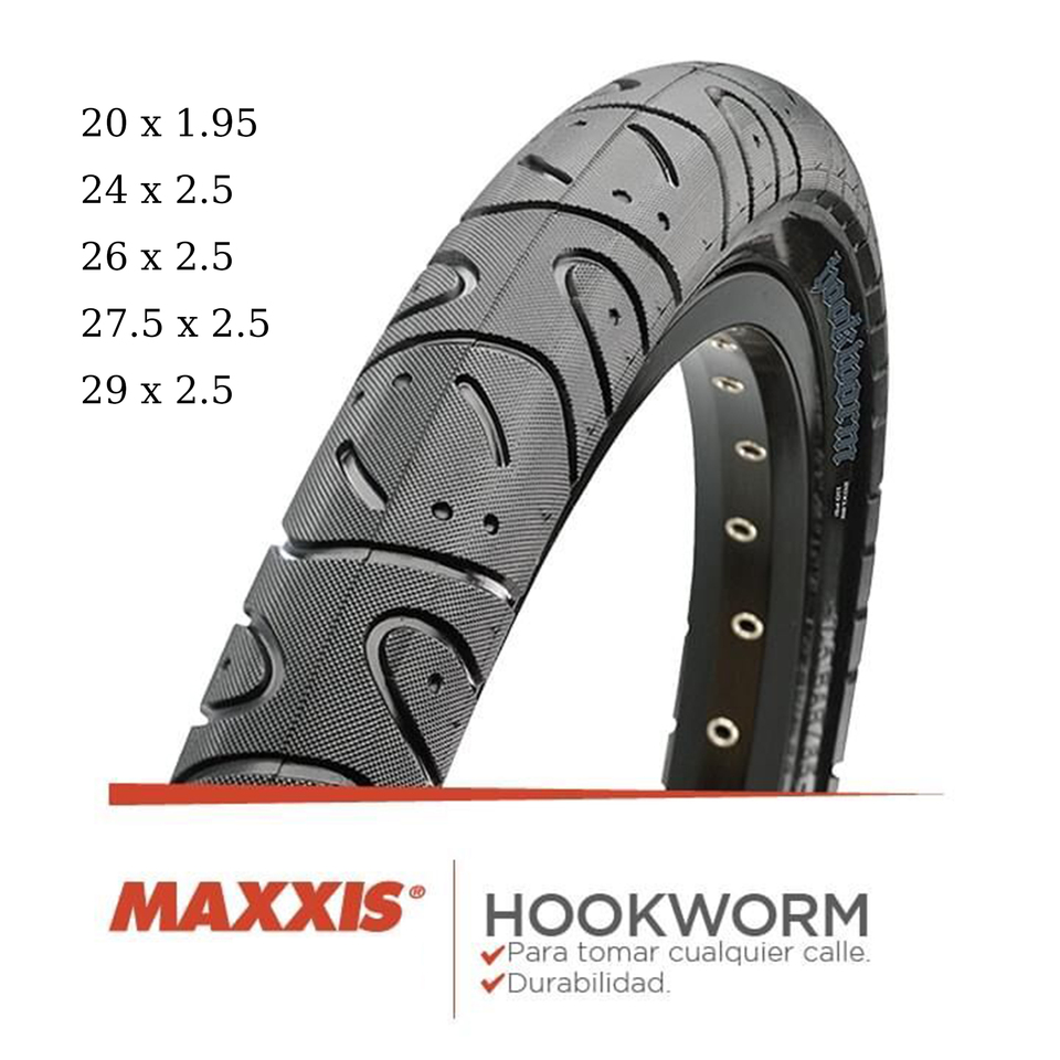 MAXXIS フックワーム 26 × 2.5 自転車タイヤ BMX ワイヤービーズ