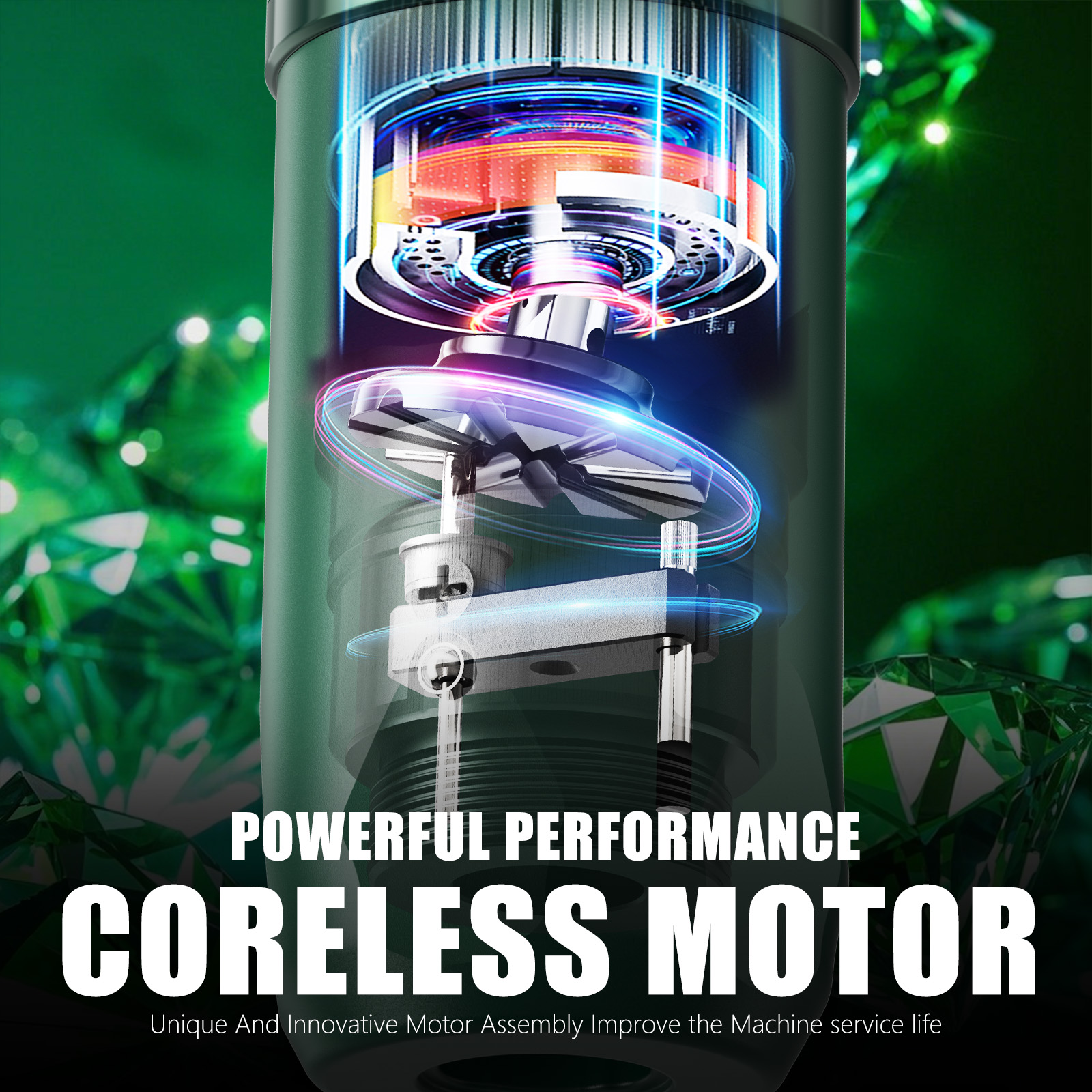 T-Rex-ワイヤレスロータリータトゥーペンマシン,1600mAhバッテリー