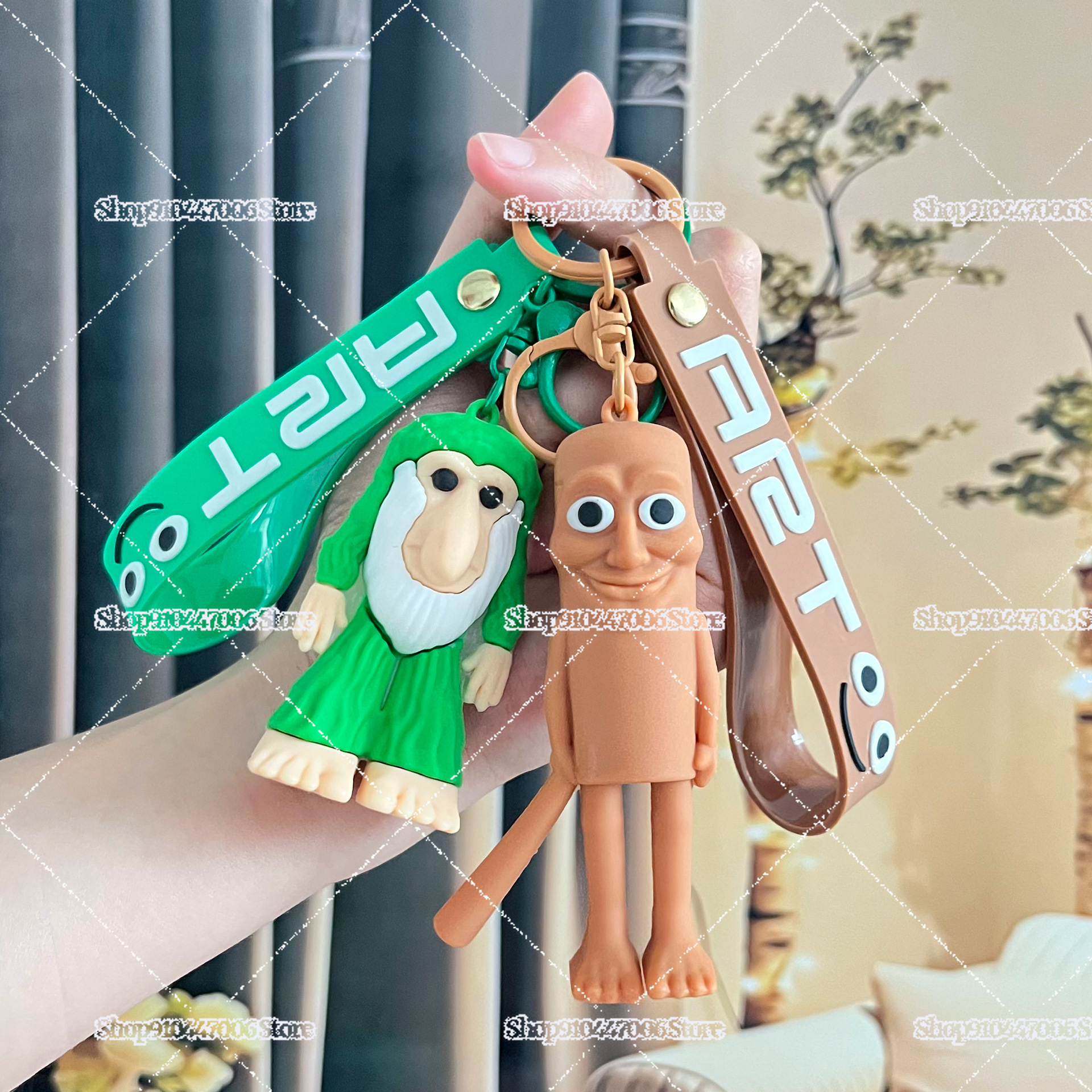 Italian Brainrot Animals Figure Keychains Tung Tung Tung Sahur