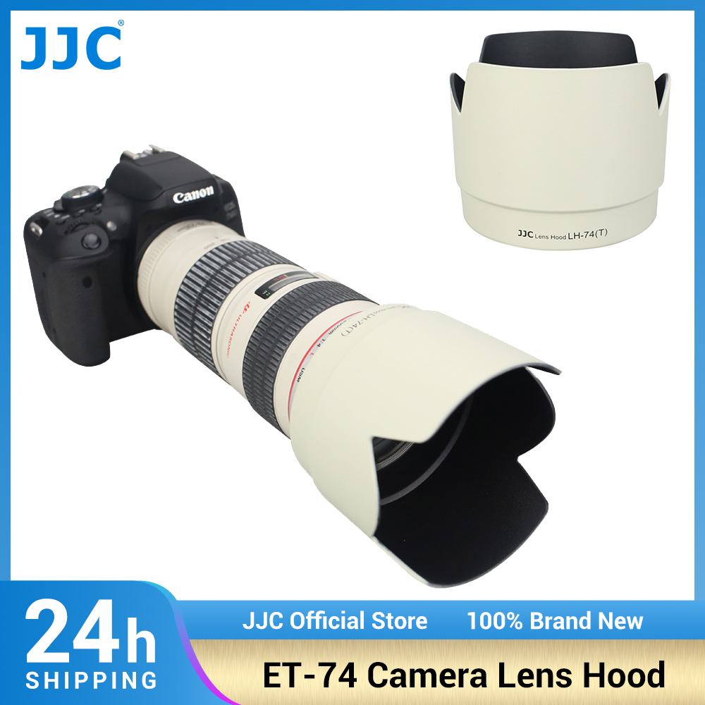 JJC ET-74 Reversible Camera Lens Hood Compatible with Canon EF 70