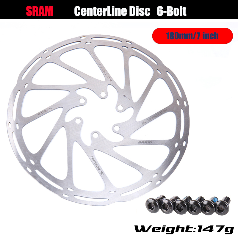 Sram中心線ディスクブレーキローター6ボルト200ミリメートル180