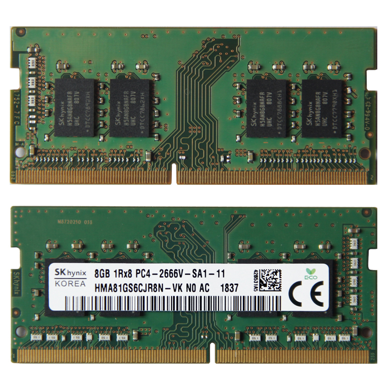 SK ハイニックス DDR4 8 ギガバイト 16 ギガバイト 2666MHz RAM 1Rx8