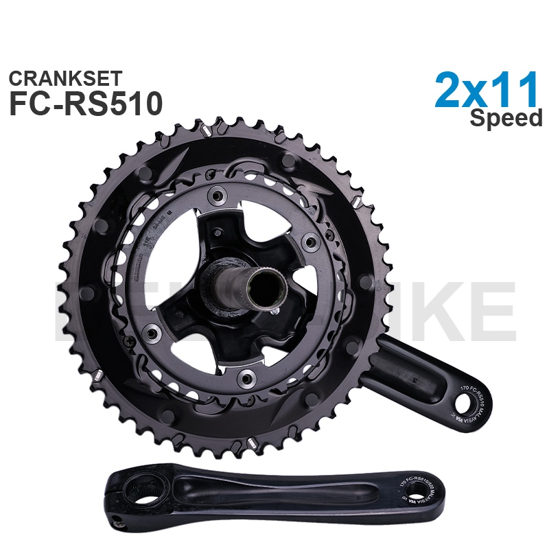 Shimano-ロードクランクセット,オリジナルパーツFC-RS510, 52-36, 50