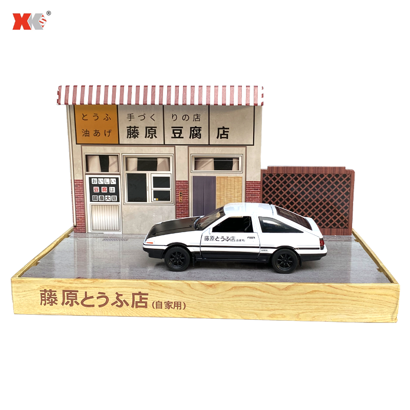 XKS Initial D AE86 Alloy Car Model 1/32 Initial D Fujiwara Tofu