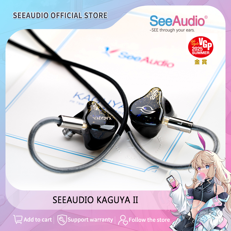 SeeAudio KAGUYA II 1DD+4BA+2BC+2EST 6-way Crossover System Hifi In
