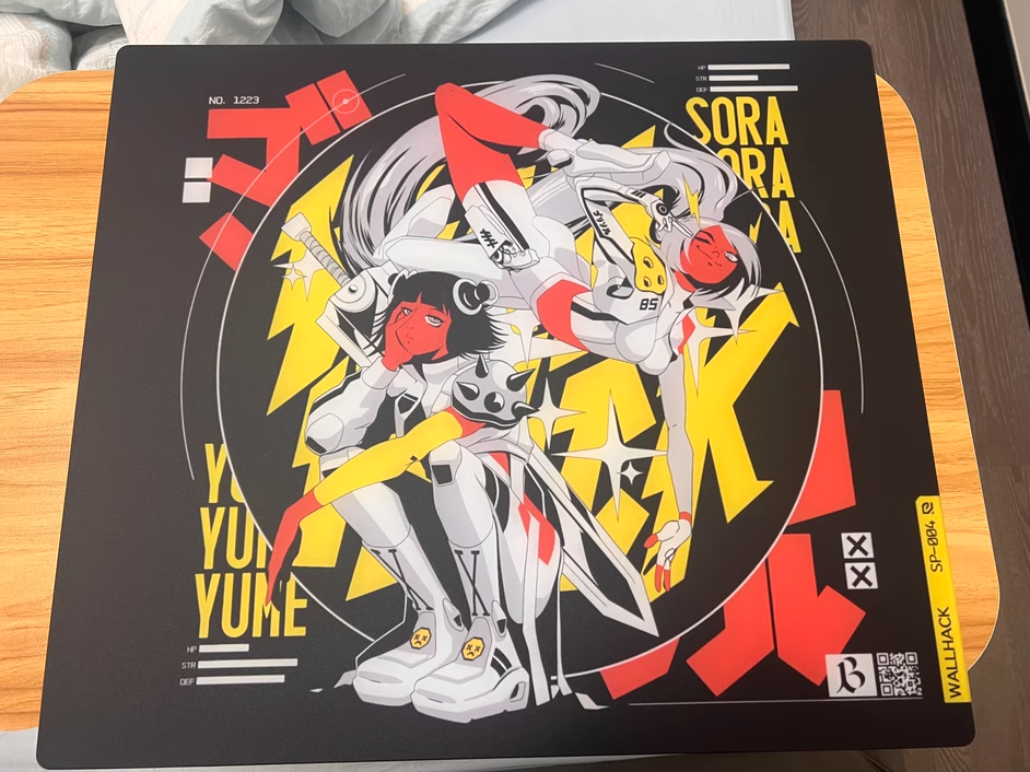 WALLHACK Frenzy SORA DRIFT SORA ARCADE TWINS glass mouse pad