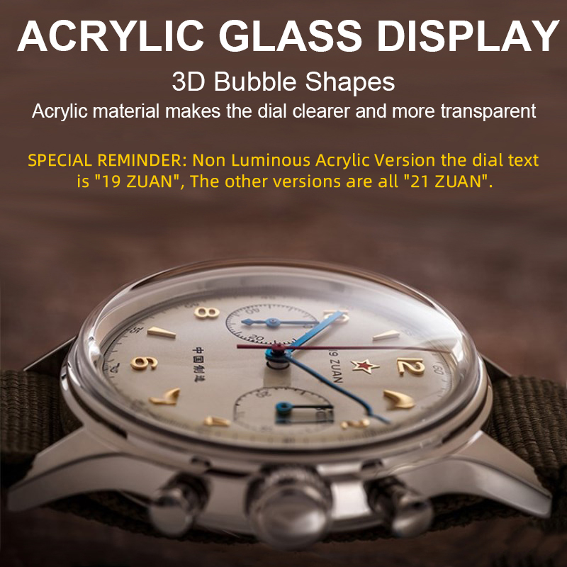 SEAKOSS 38mm Men's 1963 Chronograph Sapphire Mechanical Watches