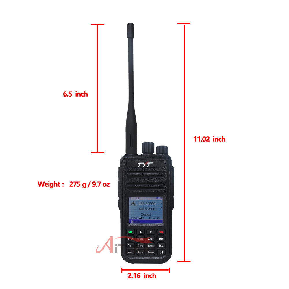 デュアルバンドトランシーバーTYT-MD-UV380,md380,デジタルdmr,双方向