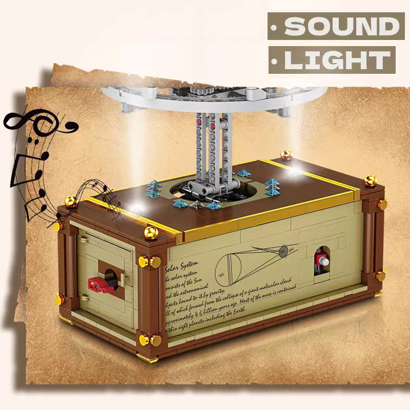 1469pcs Eight planets and Sun Building Blocks Space Solar System