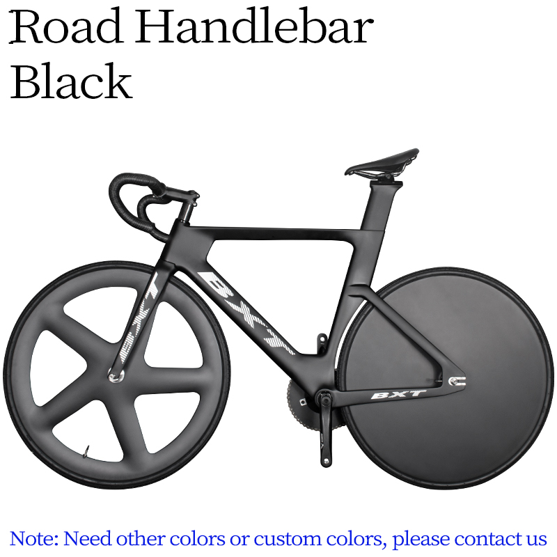 BXT-カーボンファイバー固定ギアバイク,シングルチェーン,クローズド