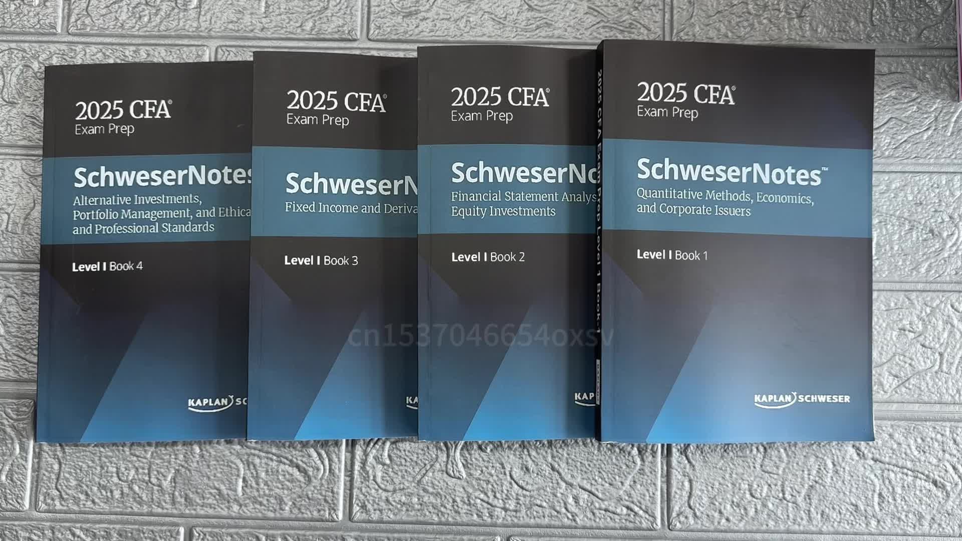 2025 CFA Level 1 SchweserNotes English Notes Chartered Financial