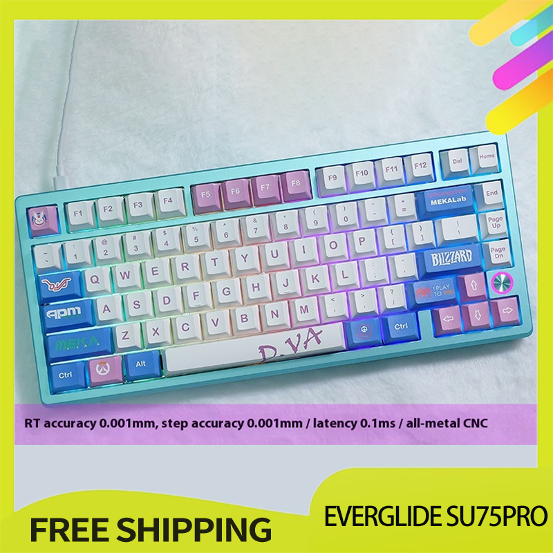 新オリジナル Everglide Su75pro 磁気軸キーボード Su75 プロ有線