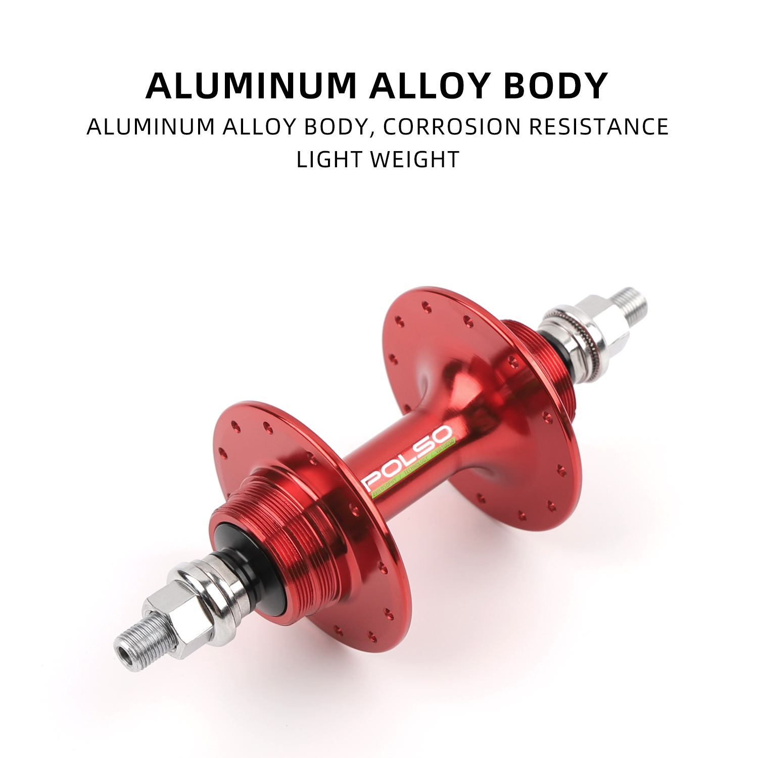 POLSO 20/24H 32/32H ピストトラックバイクハブ固定ギア自転車用