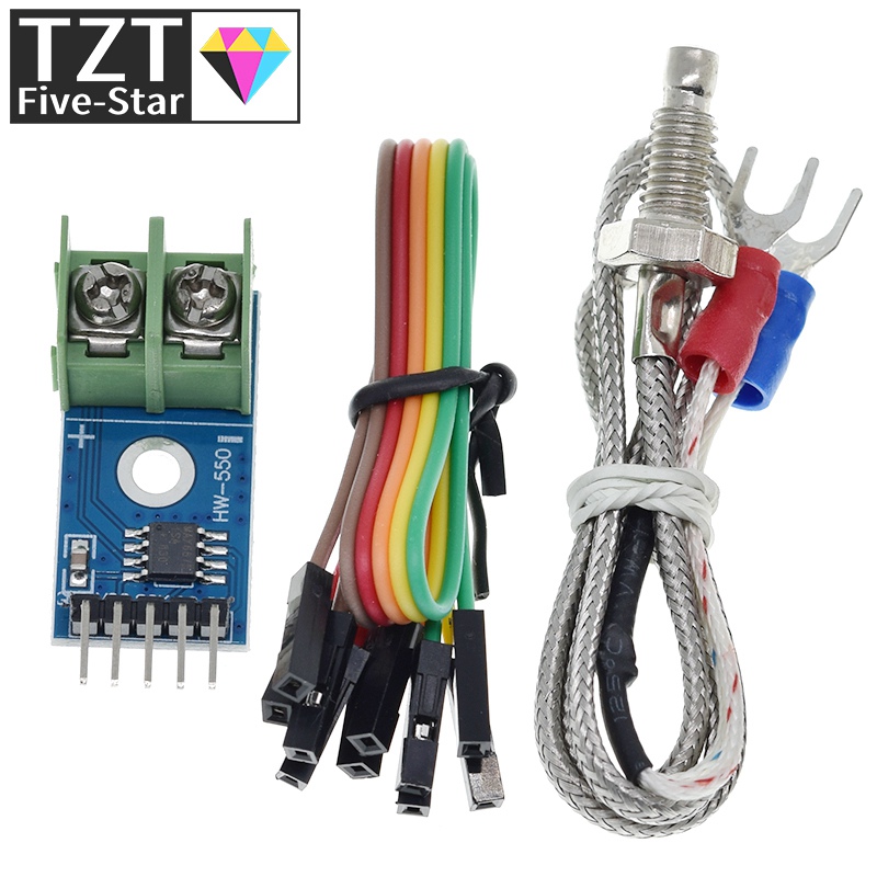 TZT 1/3PCS MAX6675 Module + K Type Thermocouple Thermocouple Senso