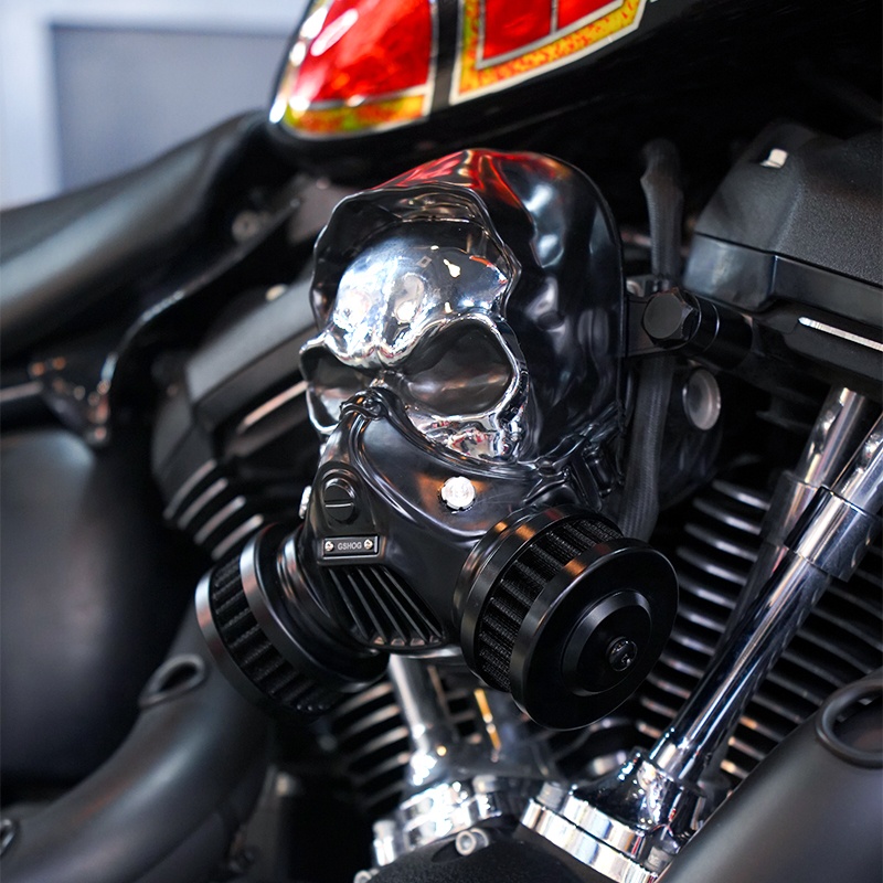 Skull High-Flow Air Cleaner Kit HD 2018-Later Softail 2017-Later