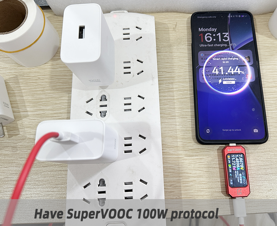 Oneplus オリジナル充電器 100 ワット Supervooc タイプ A アダプター