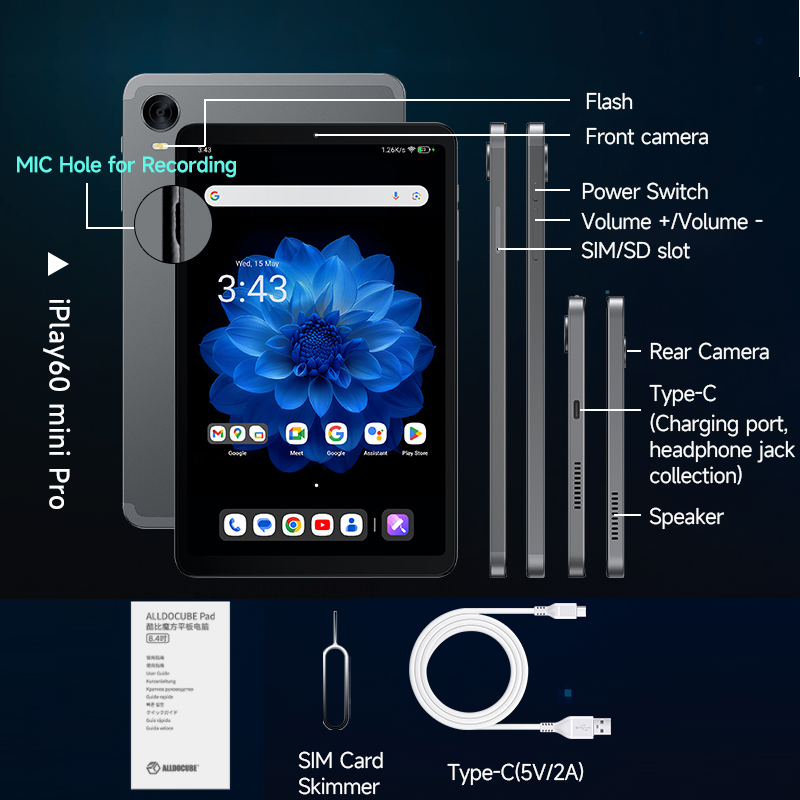 Alldocube iplay 60 ミニプロ 8.4 インチタブレット Helio G99