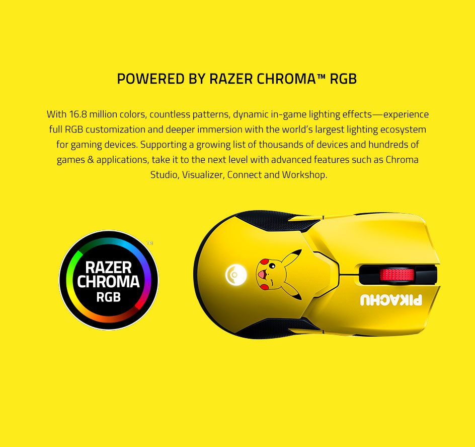 ワイヤレスゲーム用マウス,ポケモンピカチュウ,限定版,充電ドック付き