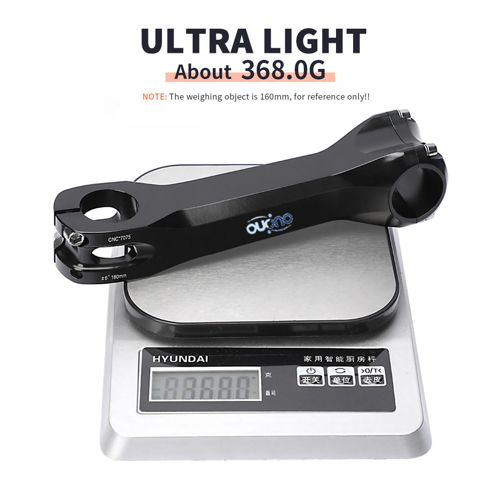 Ouo-ロングバイクステム、7075アルミニウムCNC、17度、6度、mtb