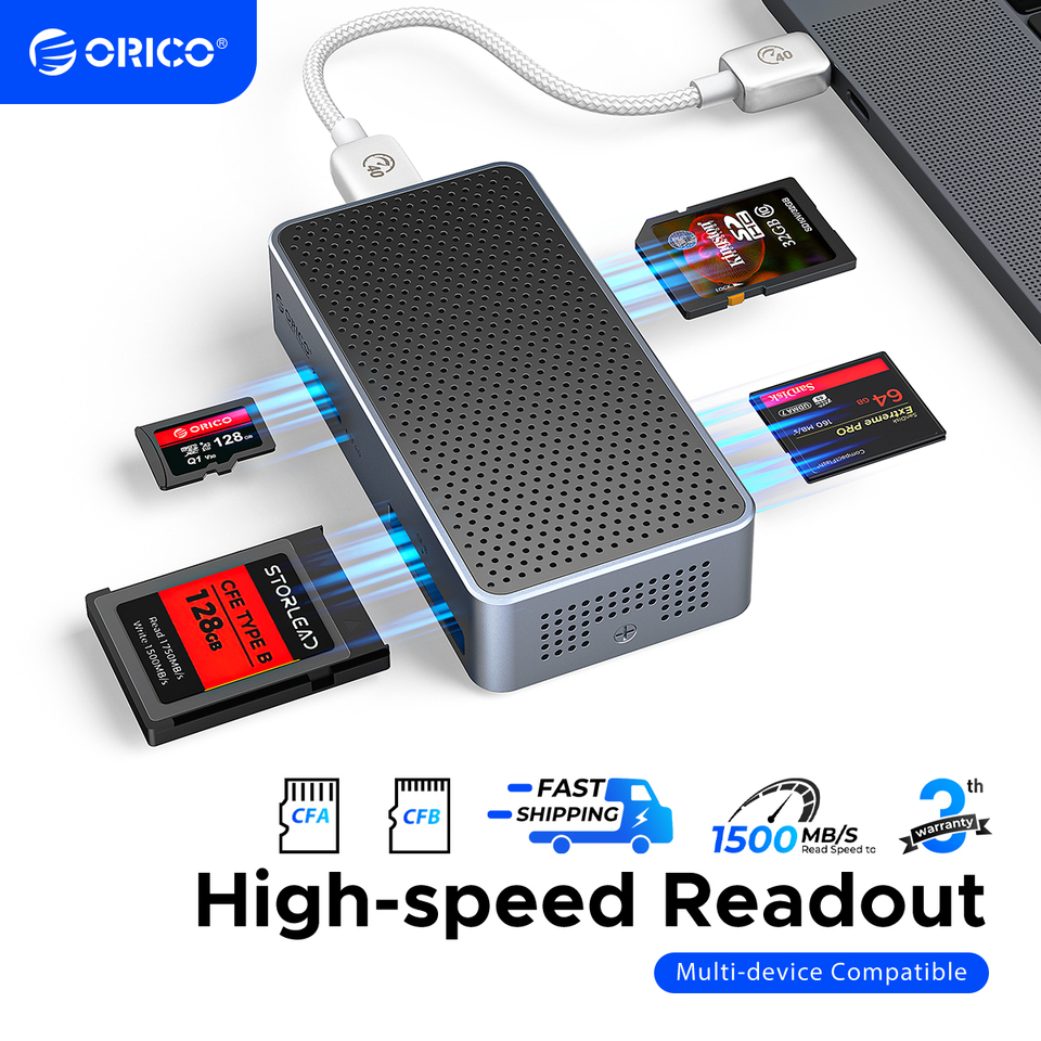 ORICO オールインワンカードリーダー 40 ギガバイト高速サポート CFA/B