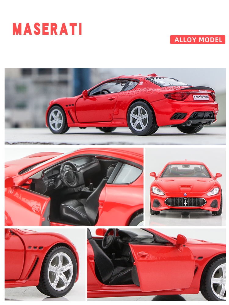 1/36 Maserati GranTurismo MC Super Sport Toy Car Model For