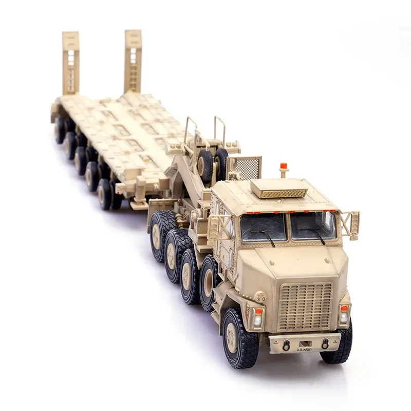 1/72スケールの米軍m1070大容量輸送車両砂漠黄色の多色戦闘トレーラー