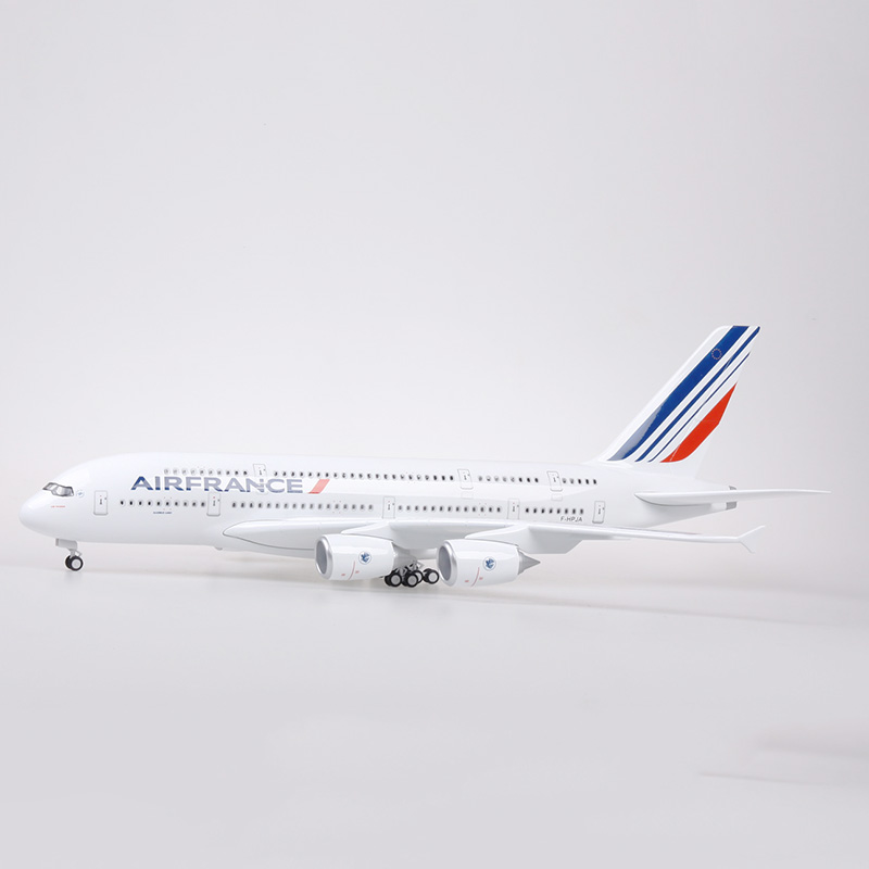 1/160 Scale 50.5CM Airplane Airbus A380 Air France Airline Model W