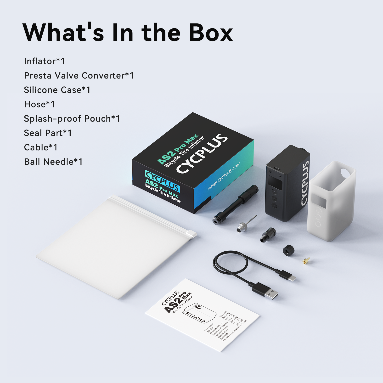Cycplus-ミニポータブル電動ポンプ,ワイヤレスタイヤなしの
