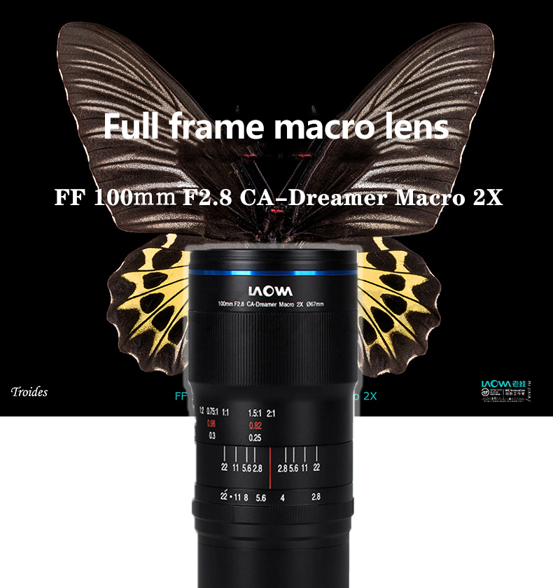 Laowa 100mm F2.8 CA-Dreamer Macro 2X Full Frame Lens for Canon