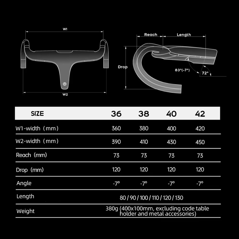 THE ONE ULTRA エアロカーボン統合ハンドルバー隠しトレースロード