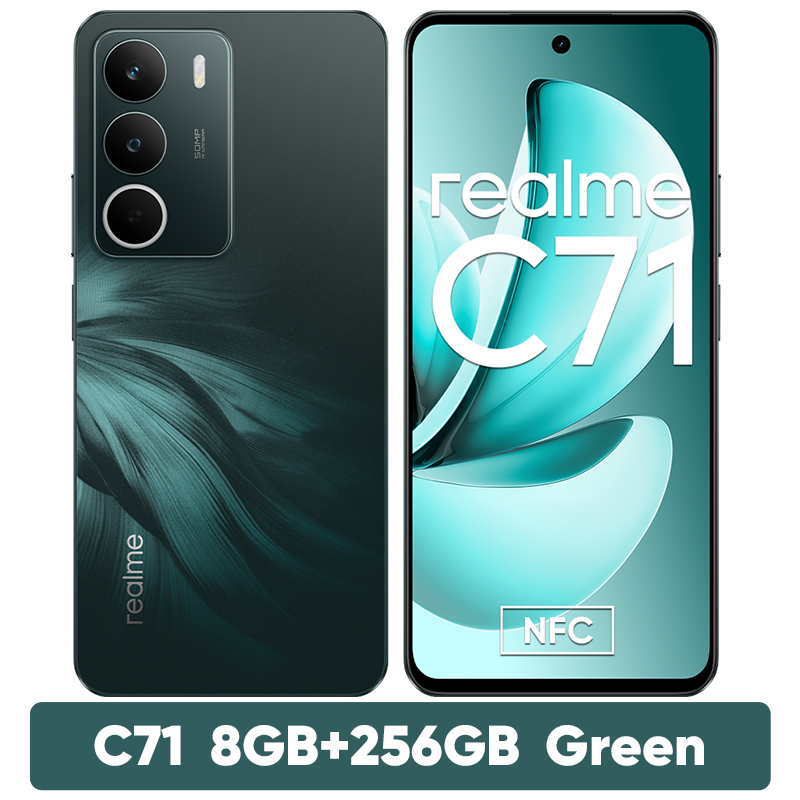 realme C71 Smartphone 6300mAh Battery 45W Charge 6.67