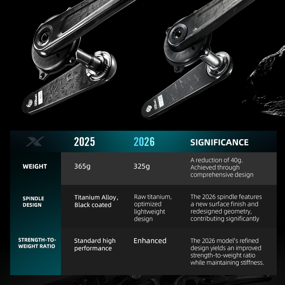LEXON ロードフルカーボンクランク 超軽量325g 24mmチタンスピンドル