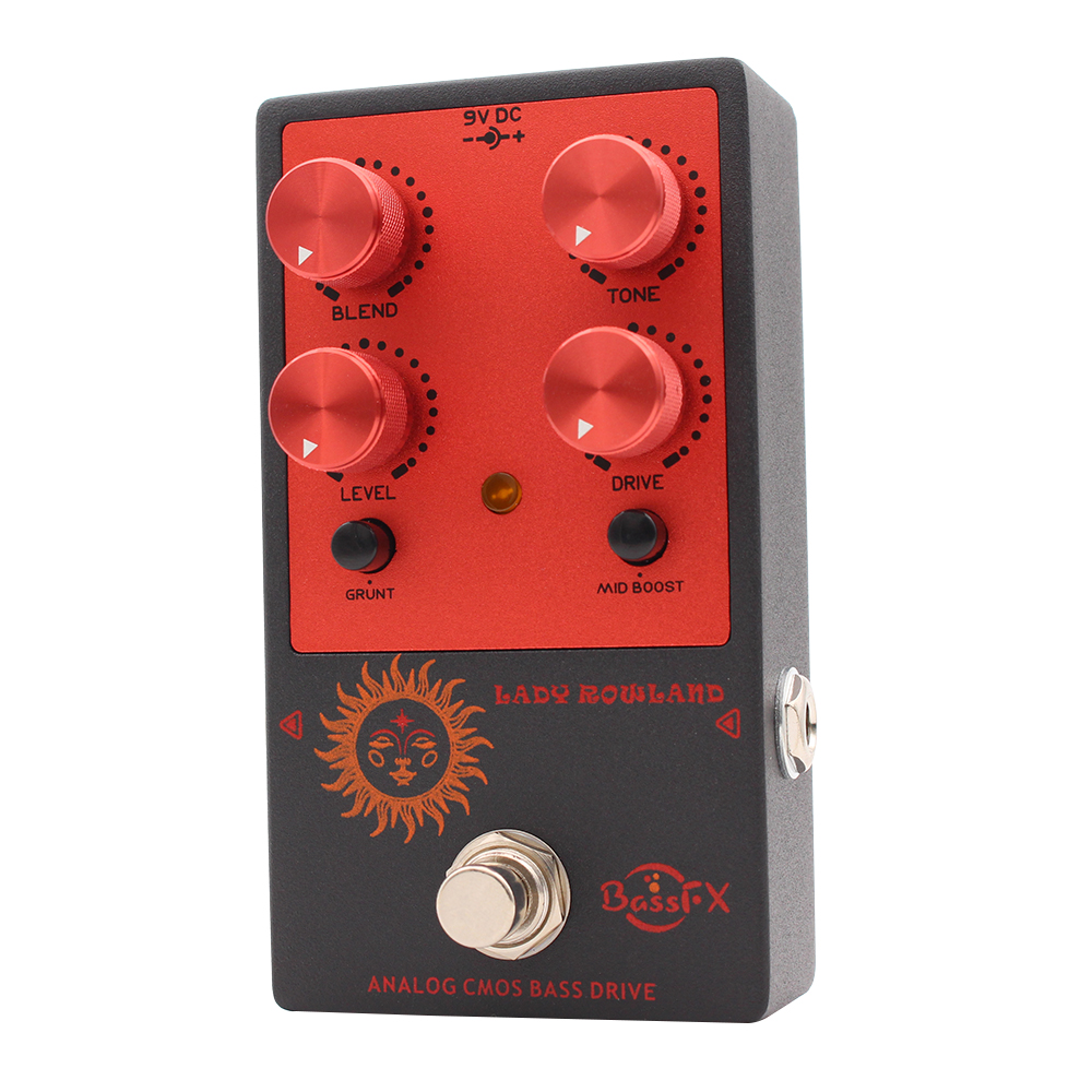 Fanmuzk Lady Rowland ベース オーバードライブ ペダル、アクティブ