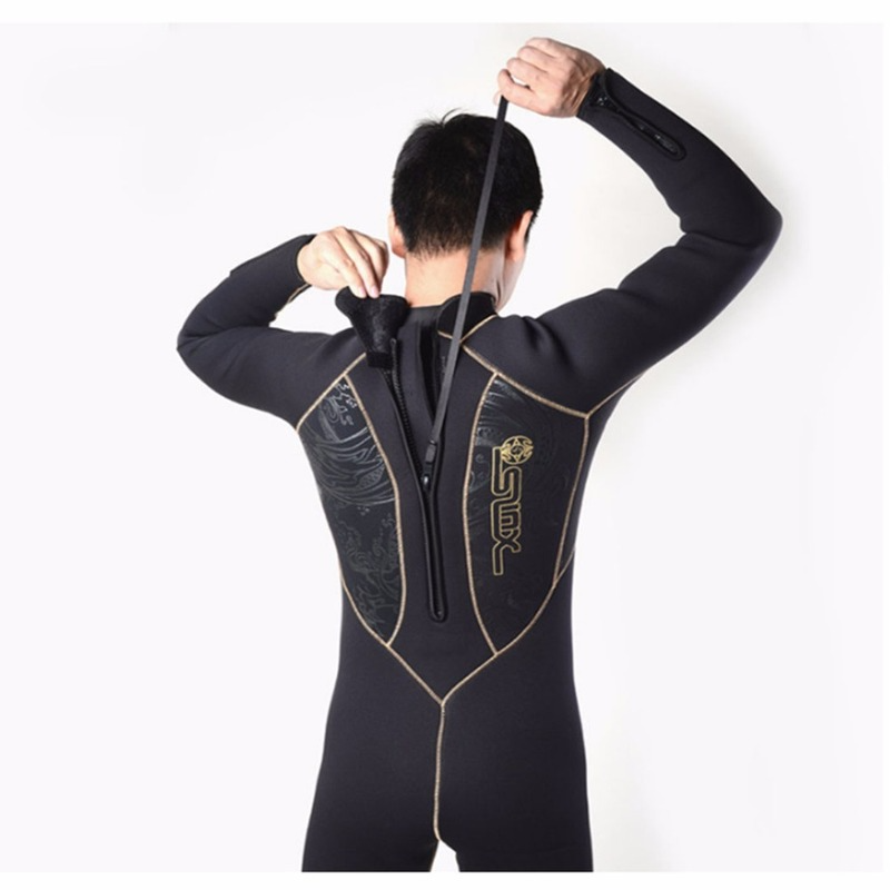 Slinx-メンズフルウィンターウェットスーツダイビングスーツ