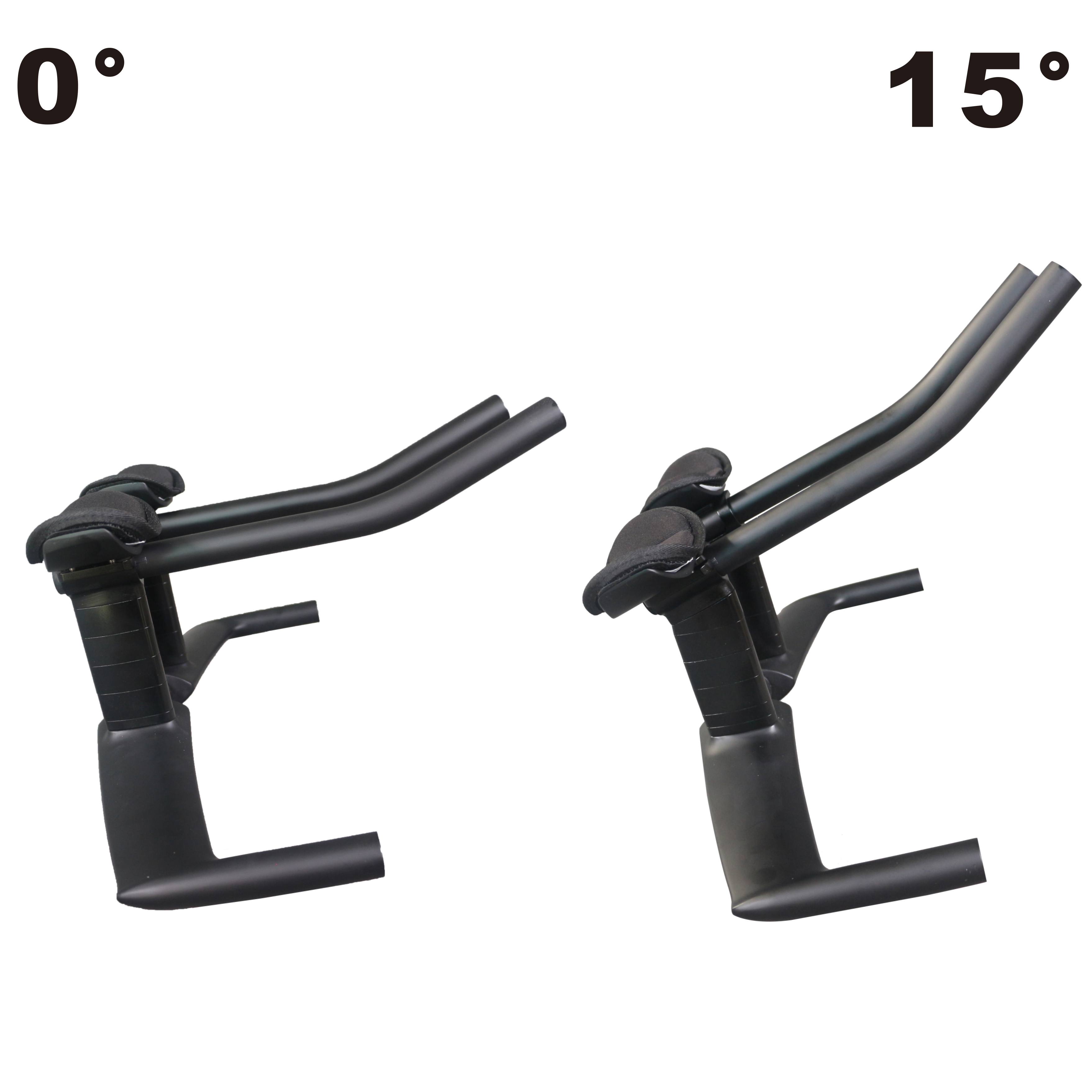 TTバイク用統合カーボンハンドルバー、新品、エアロ、15度、スペーサー