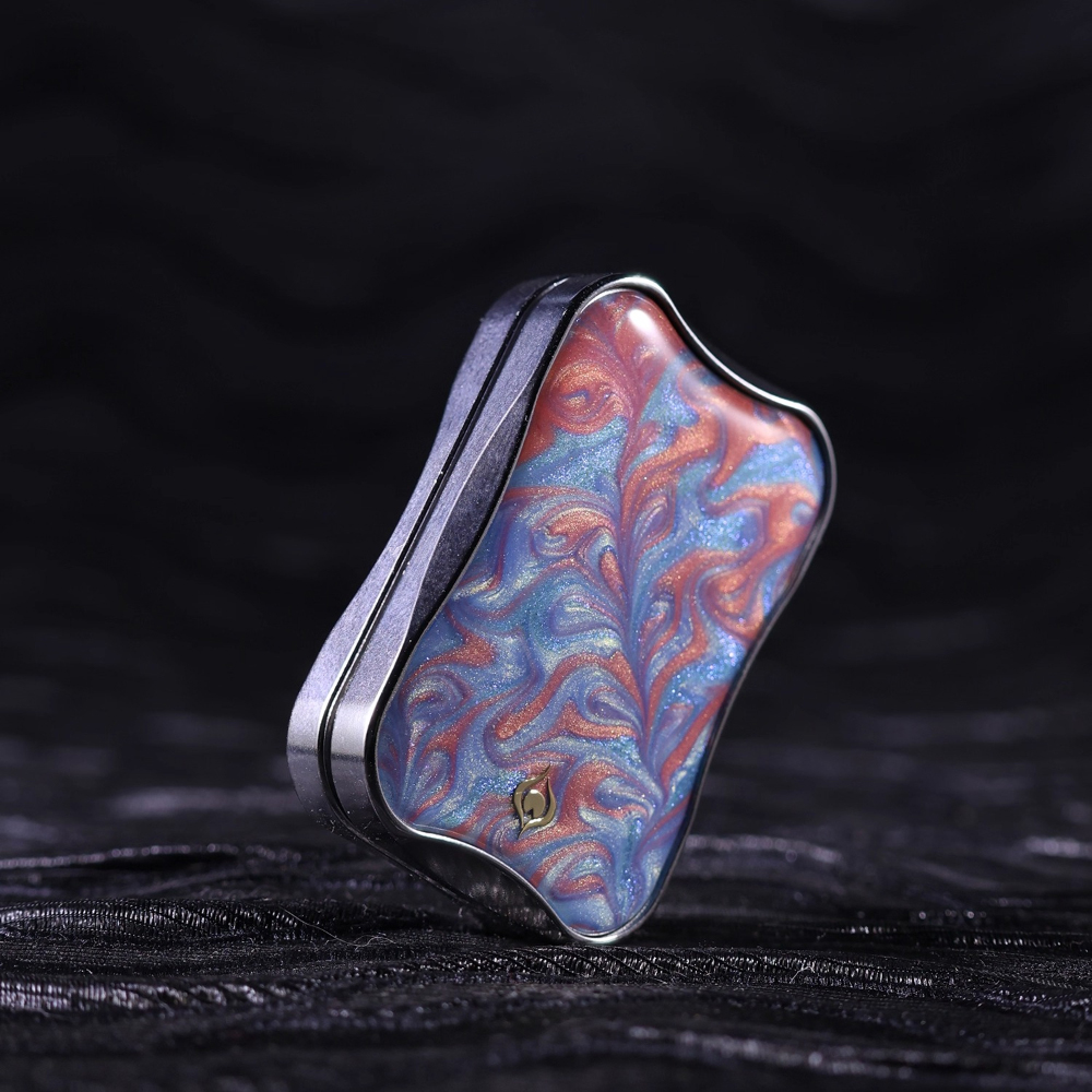 Peacock Aura Sand Slim Pro Unlimited Pushing Slider Fidget Slider