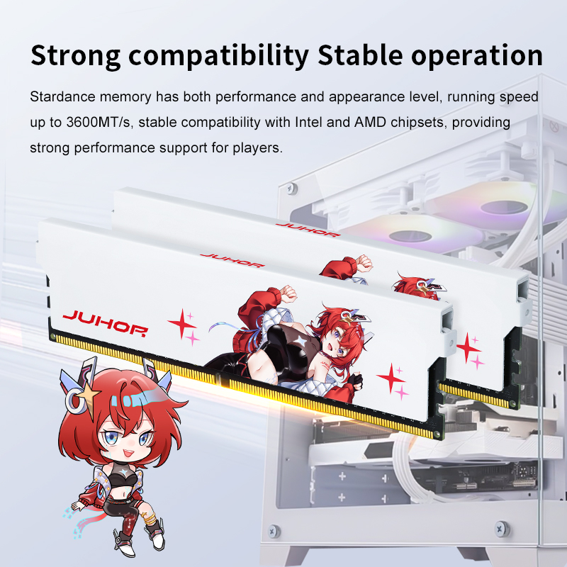 JUHOR DDR4 RAM 32GB (16GBX2) 3600MHz 3200MHz デスクトップメモリ