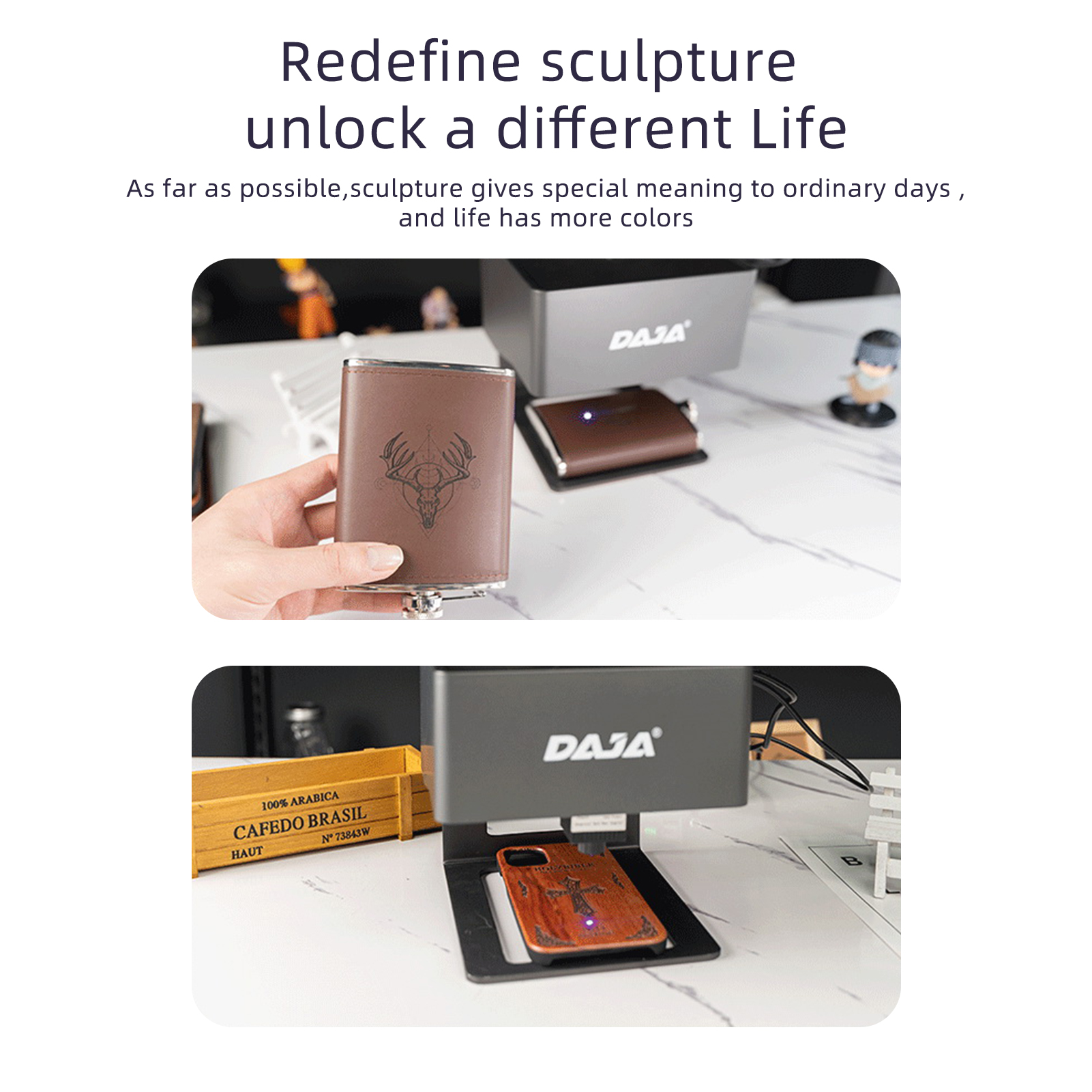 Daja dj6-レーザー彫刻機,CNC,DIYレーザー彫刻機,3000mW,高速ロゴ印刷