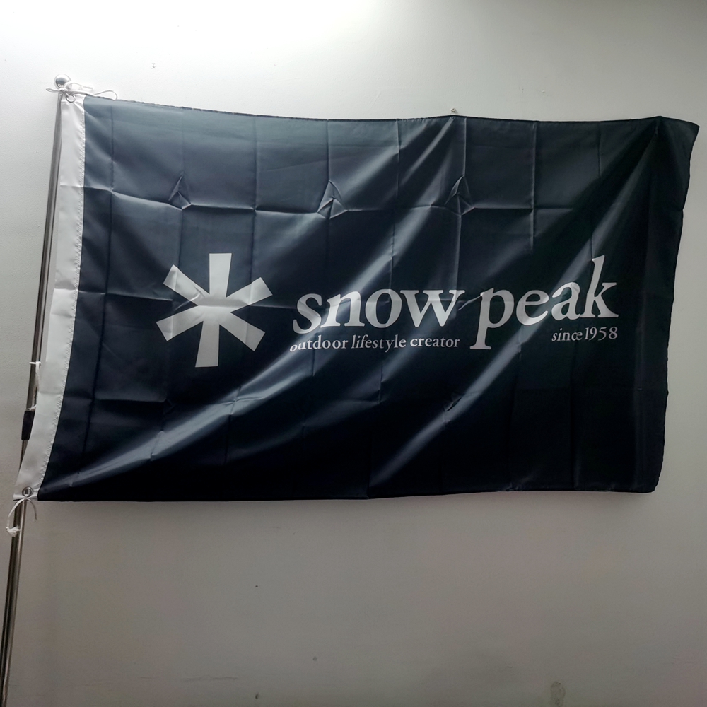 Snow Peak Flag Outdoor Lifestyle Creator Banner For Decor 90x150cm
