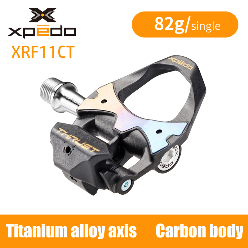 XPEDO THRUST road bike pedal carbon fiber superlight 164g Ti axis